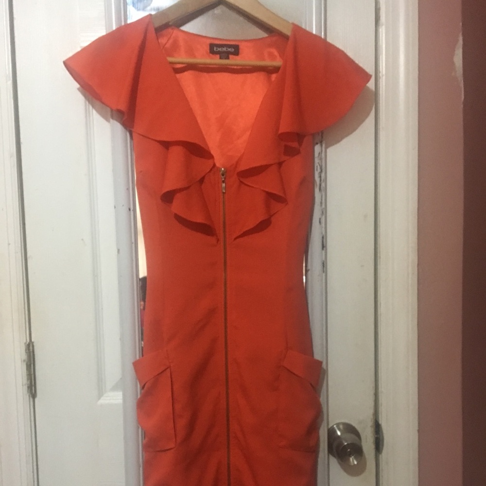 Bebe Orange dress size small